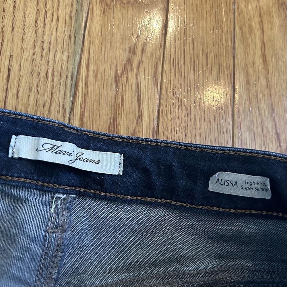 Mavi Jeans Alissa Size 27x28 High-Rise Super Skinny Stretch Blue Denim Jeans - Picture 5 of 9
